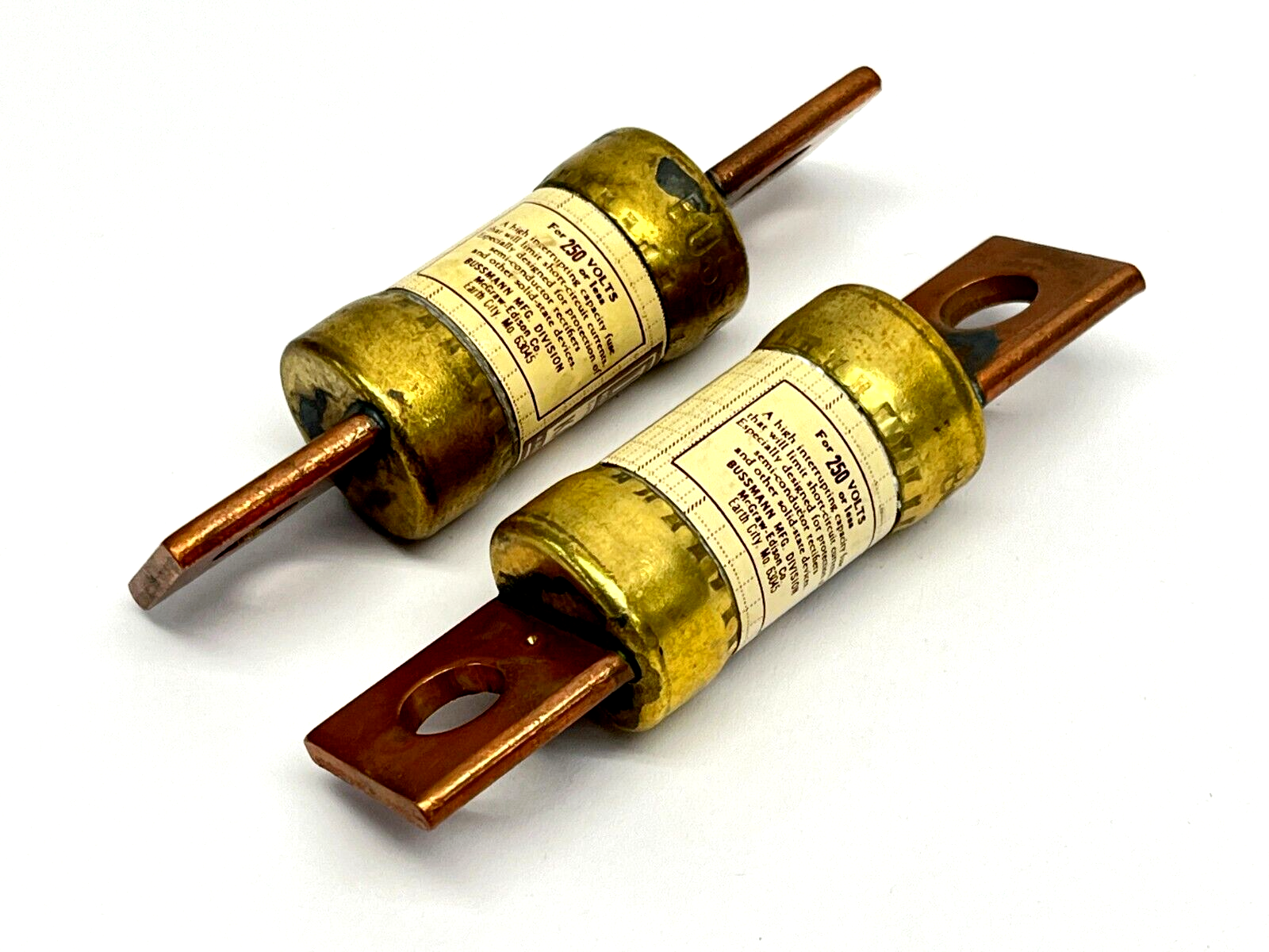 Bussmann KAB-35 Tron Rectifier Fuse 35A 250V LOT OF 2 - Maverick Industrial Sales