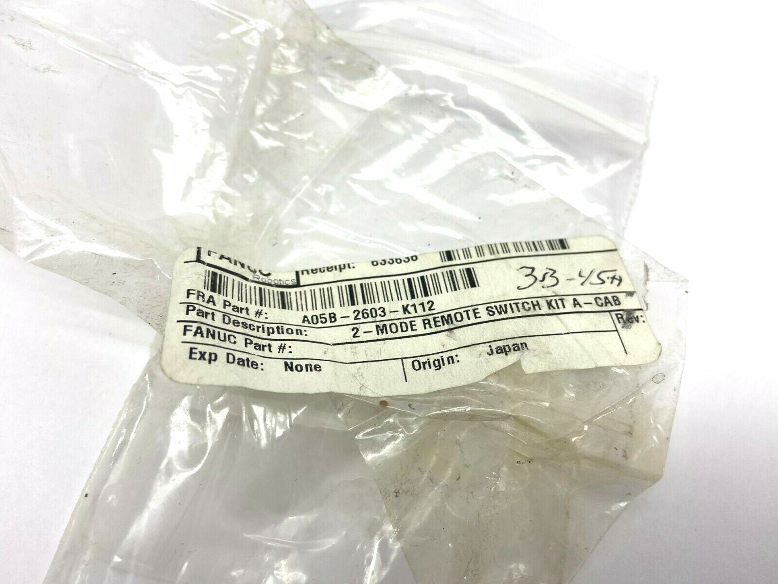 Fanuc A05B-2603-K112 Remote Mode Switch Refrofit Plate - Maverick Industrial Sales