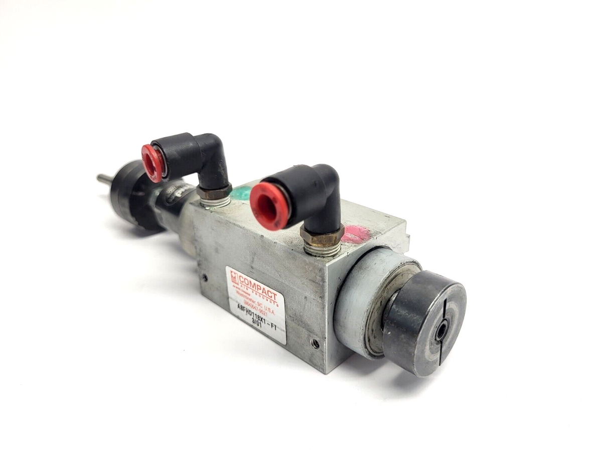 ABFHD118X1-FT | Compact Air Products Pneumatic Cylinder 1-1/8" Bore 1" Stroke - Used - Maverick Industrial Sales