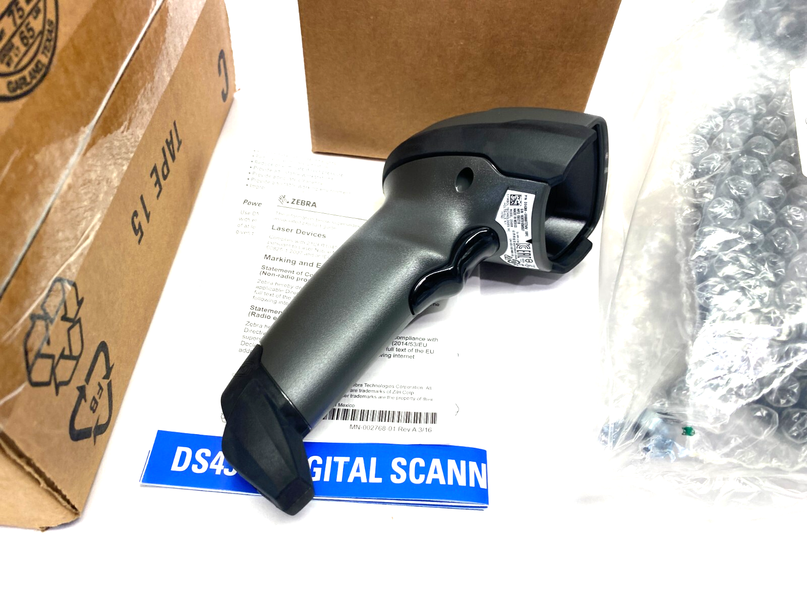 Zebra Symbol DS4308-SR00007ZZWW Handheld Digital Barcode Scanner w/ Stand - Maverick Industrial Sales