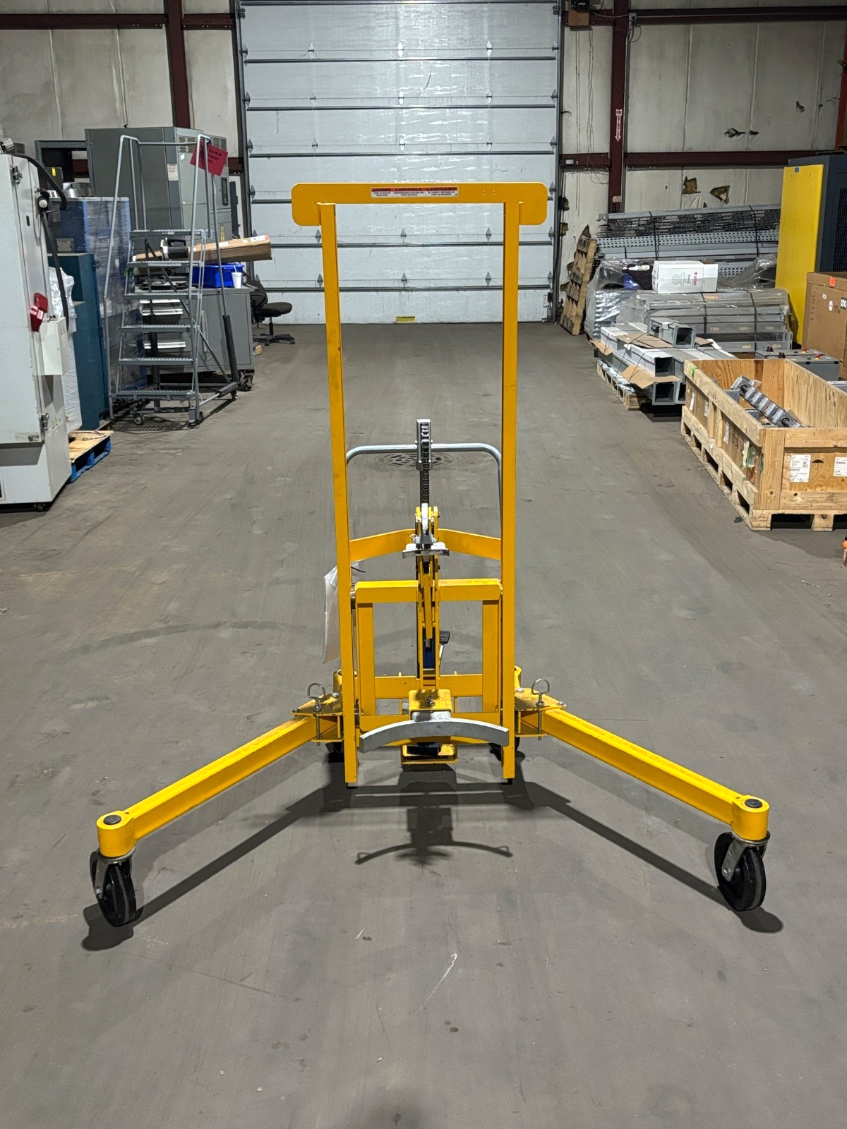 Vestil DCR-880-H-HP Foot Pump Drum Dolly Barrel Mover, 880 lbs. capacity, 2024 - Maverick Industrial Sales