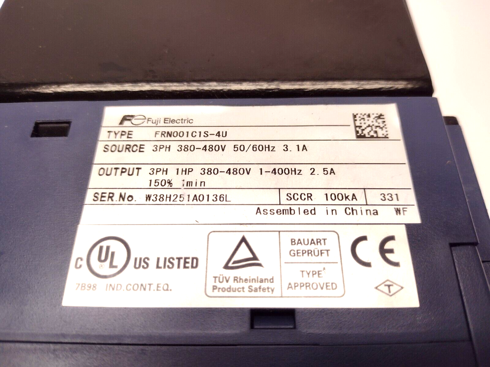 Fuji Electric FRN001C1S-4U FRENIC-Mini AC Drive Inverter 3PH 380-480V - Maverick Industrial Sales