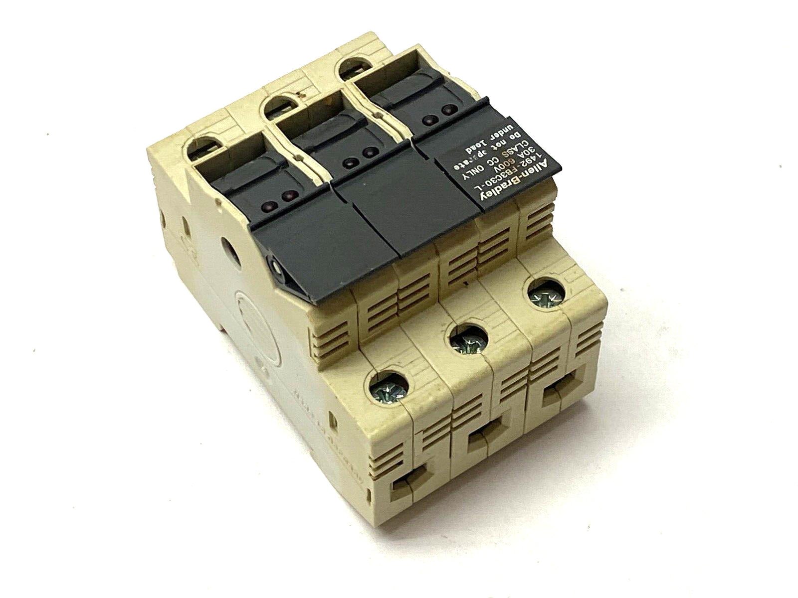1492-FB3C30-L Ser. B | Allen Bradley Fuse Holder 3-Pole 600V 30A - Used - Maverick Industrial Sales
