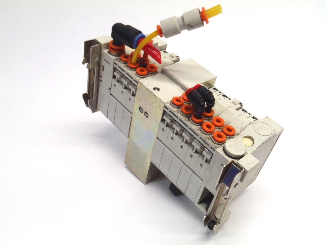 SMC Manifold w/ 6) VVQ1000-10A-1 1) VQ1300N-5 1) VQ1100N-5 1) ARM2000 Regulator - Maverick Industrial Sales