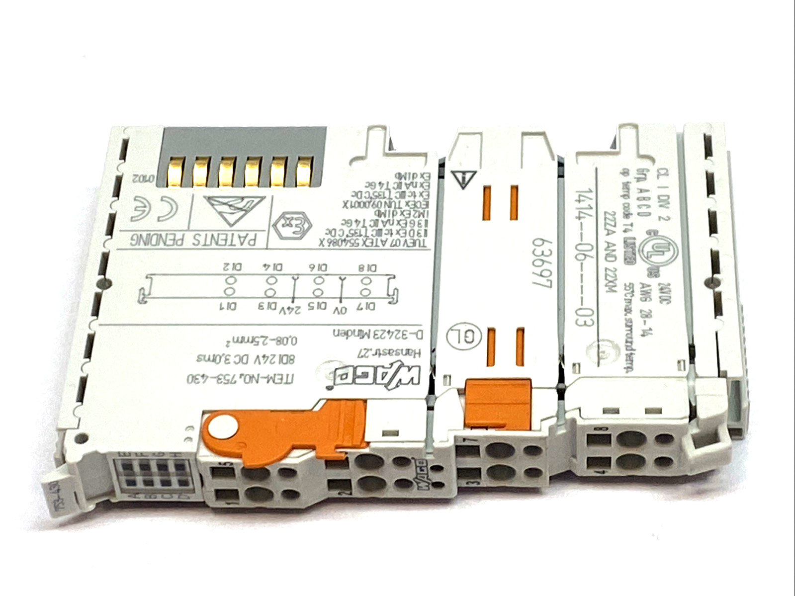 753-430 | WAGO 8-Channel 24VDC Digital Input Module 3ms - Used - Maverick Industrial Sales
