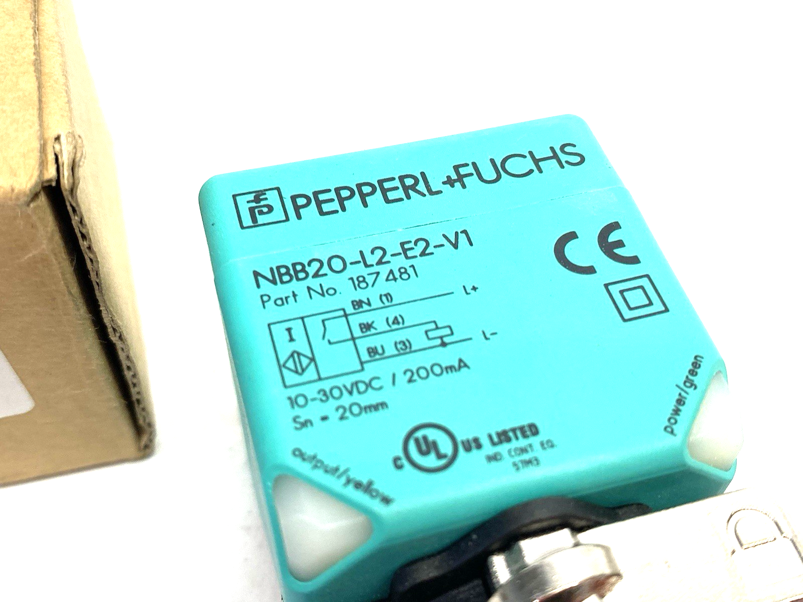 NBB20-L2-E2-V1 | Pepperl+Fuchs Inductive Sensor, Bidirectional 20mm Flush, 187481 - New Other - Maverick Industrial Sales