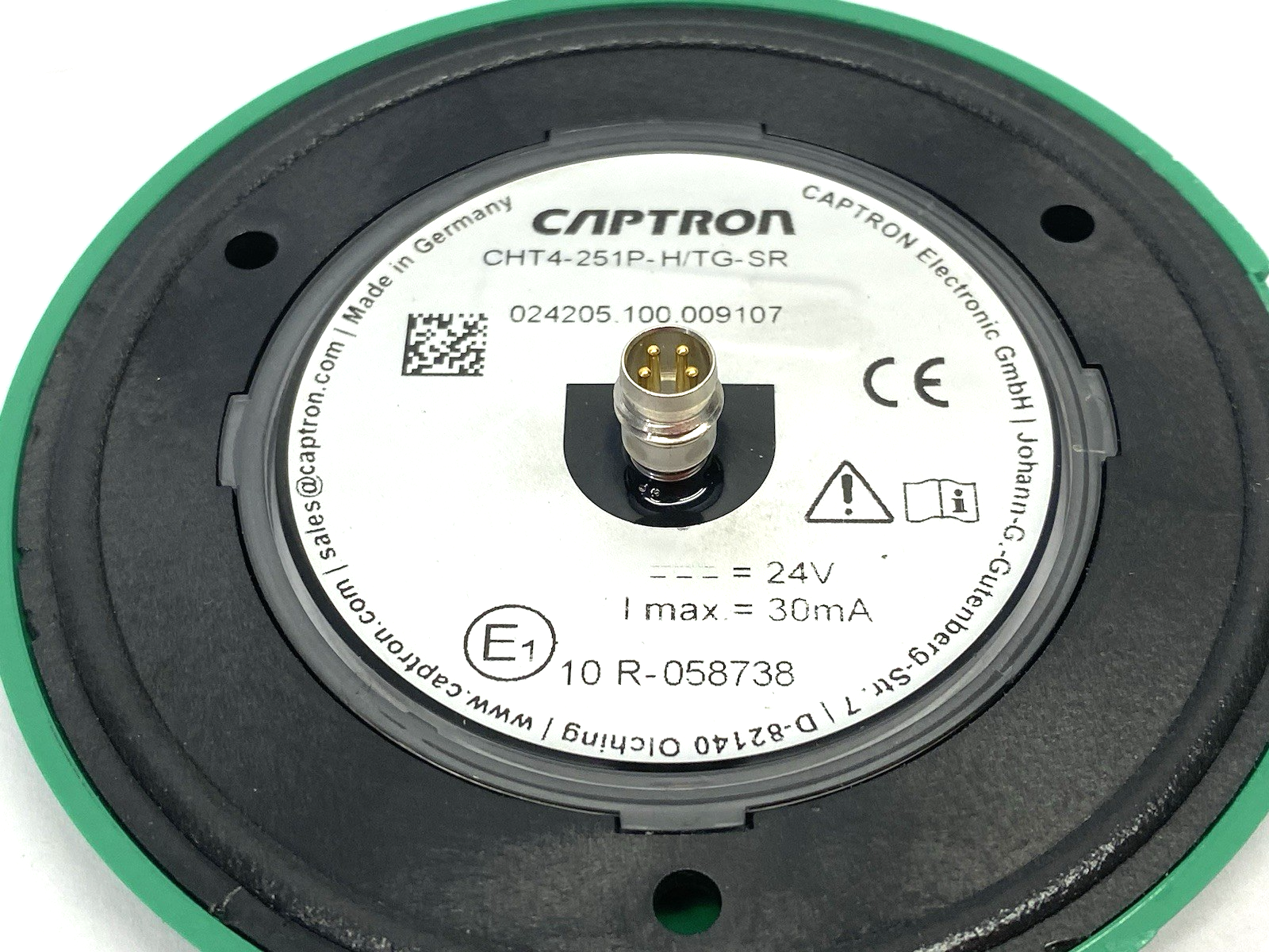 CHT4-251P-H/TG-SR | Captron Capacitive SENSORswitch, Touch, Flush Mount - Used - Maverick Industrial Sales