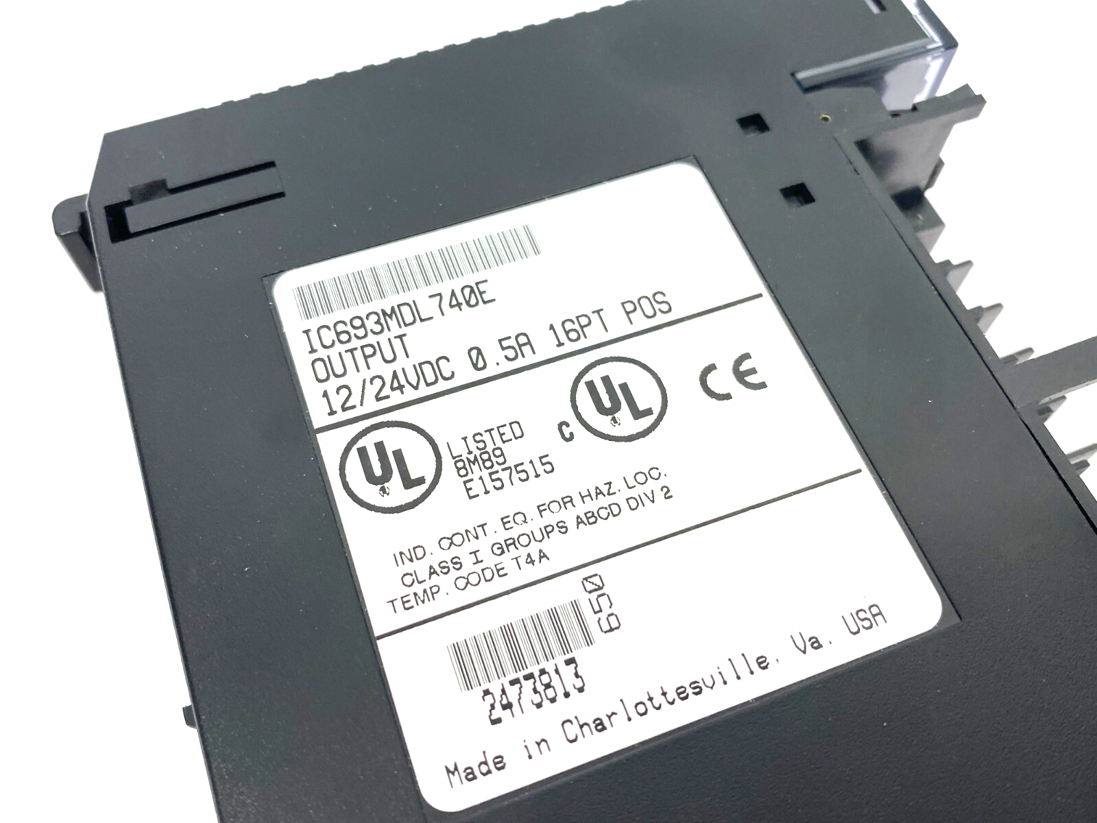 GE Fanuc IC693MDL740E 16-Point Digital Output Module 12/24VDC MISSING COVER - Maverick Industrial Sales
