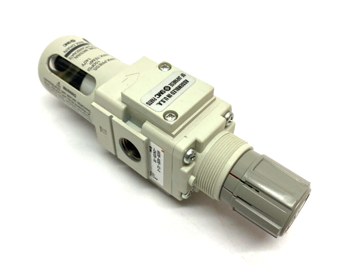 SMC AW20K-N02E-1CZ-B Modular Filter Regulator 1/4" NPT MISSING DRAIN COCK - Maverick Industrial Sales