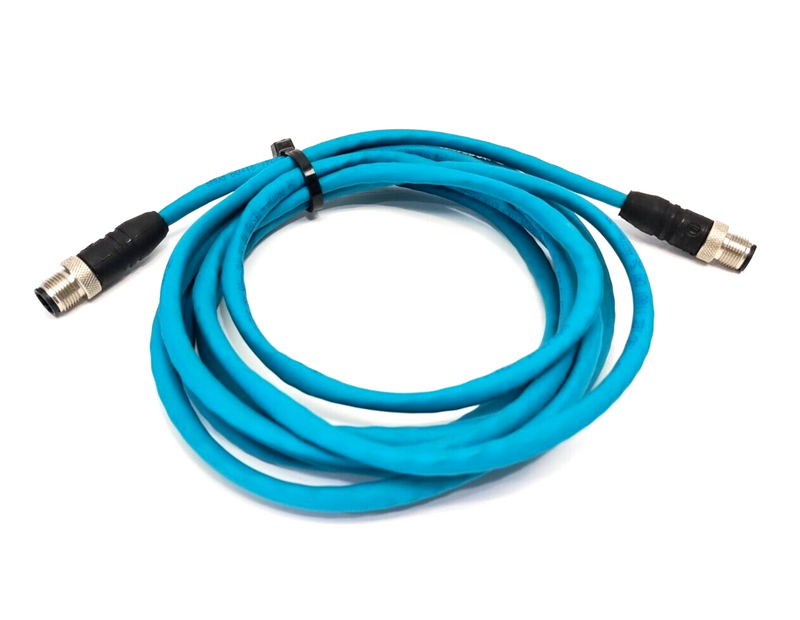 Lumberg 0985 806 100/3M EtherNet/IP Cordset M12 Male 4-Pin 3m 900004059 - Maverick Industrial Sales