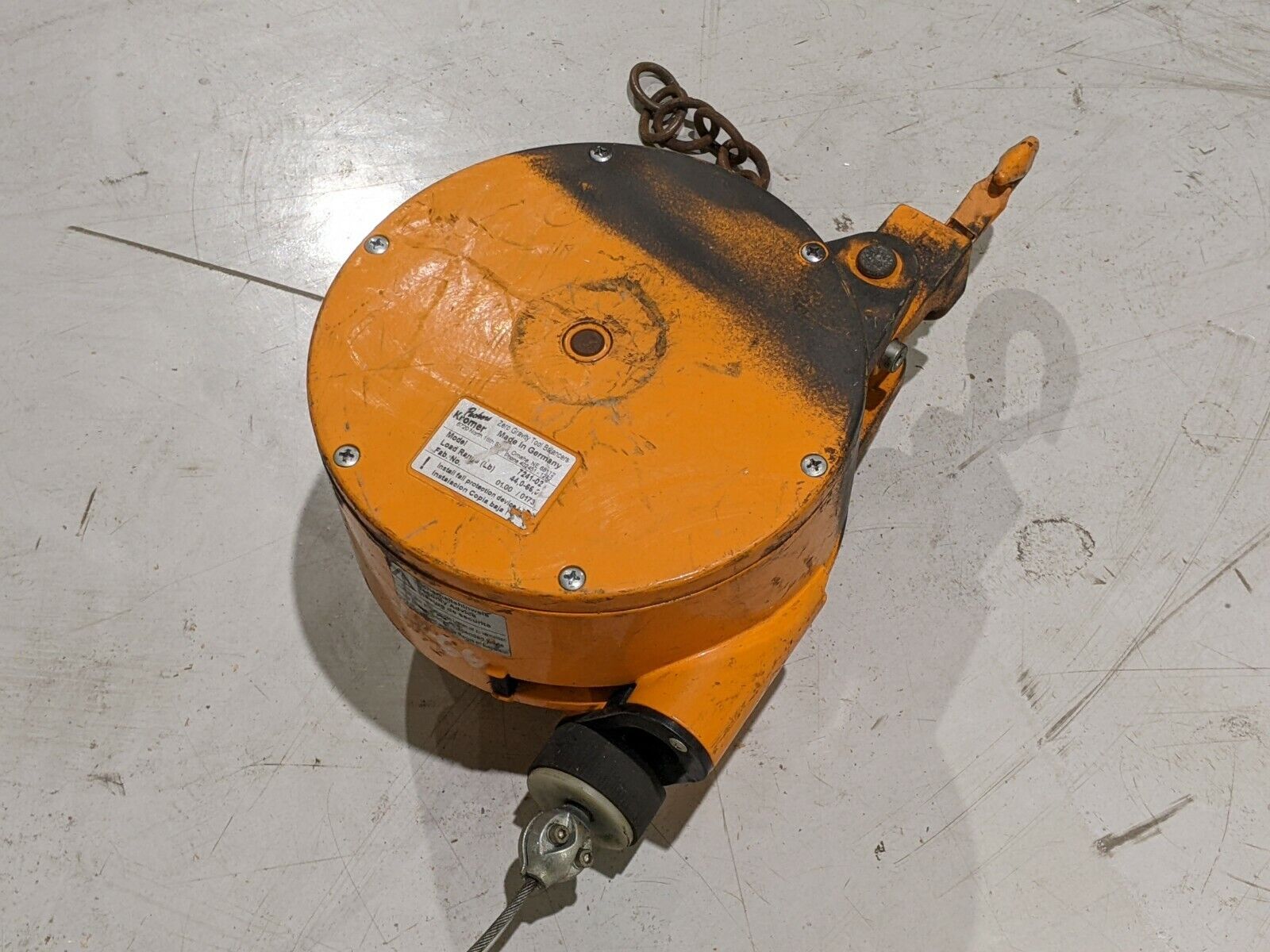 Packers Kromer 7241-2 Zero Gravity Tool Balancer 44-66 lbs MISSING LOAD HOOK - Maverick Industrial Sales