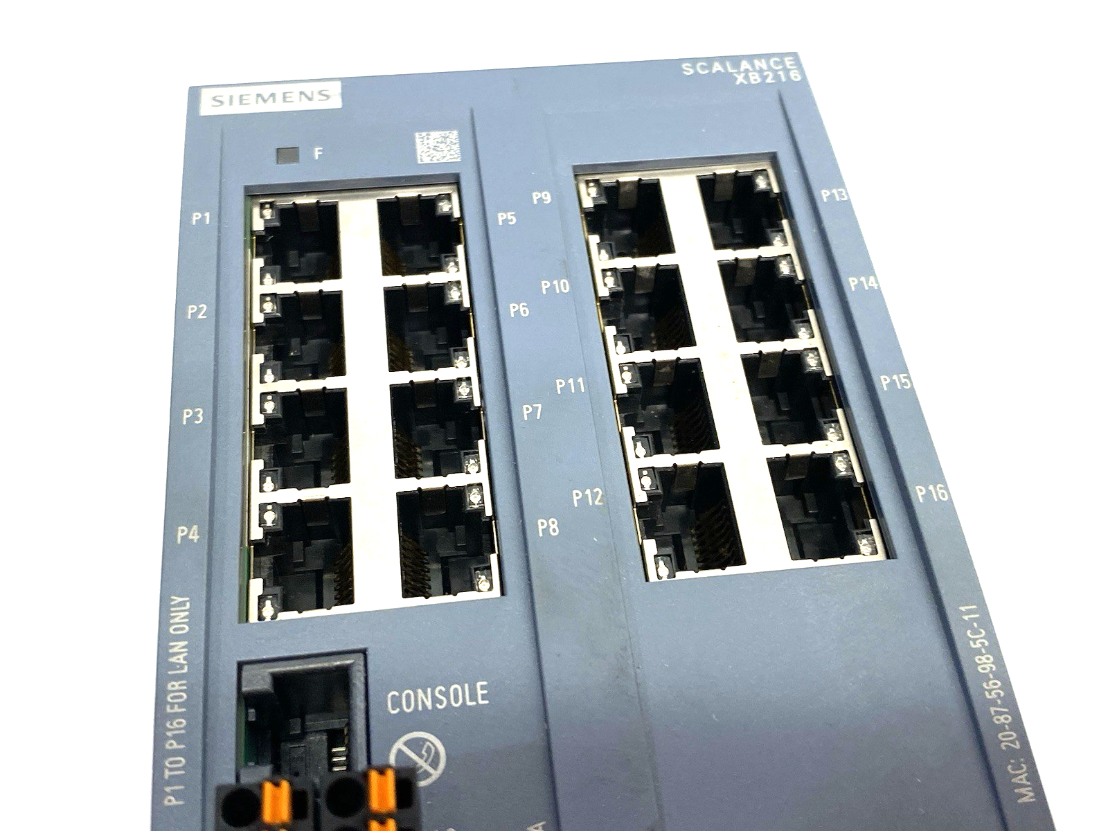 6GK5216-0BA00-2AB2 | Siemens 6GK5 216-0BA00-2AB2 SCALANCE XB216 Managed Layer 2 IE Switch, 16X 10/100 - Used - Maverick Industrial Sales