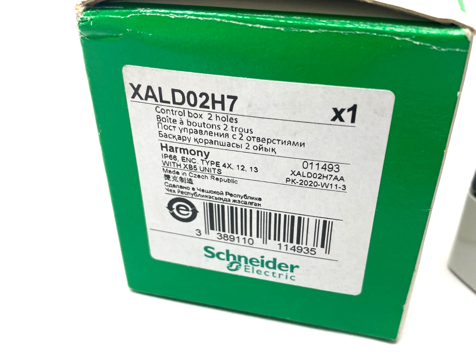 Schneider Electric XALD02H7 Harmony Control Box Enclosure 2-Hole - Maverick Industrial Sales