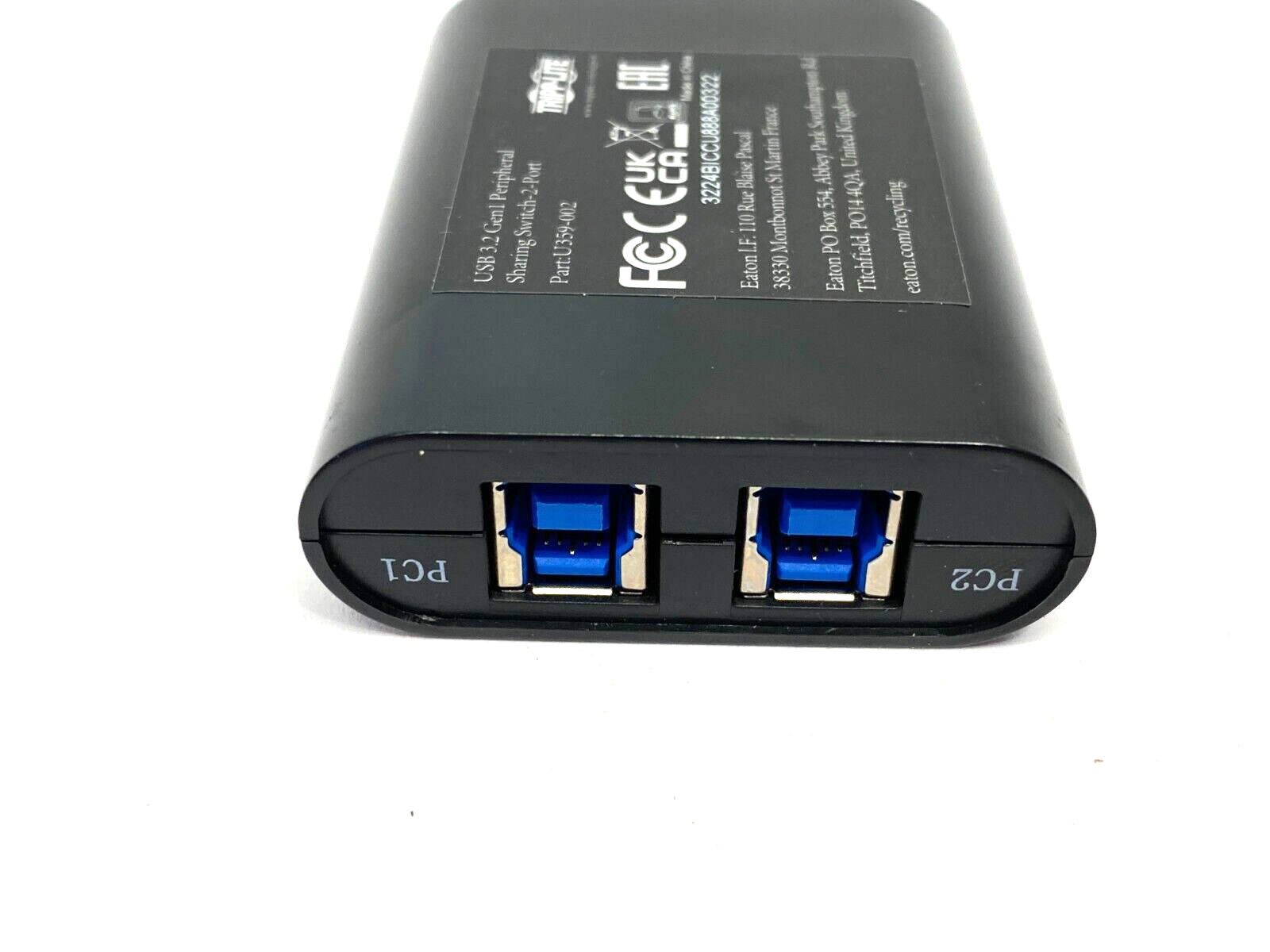 Tripp Lite U359-002 USB 3.2 Gen 1 Peripheral Sharing Switch 2-Port - Maverick Industrial Sales