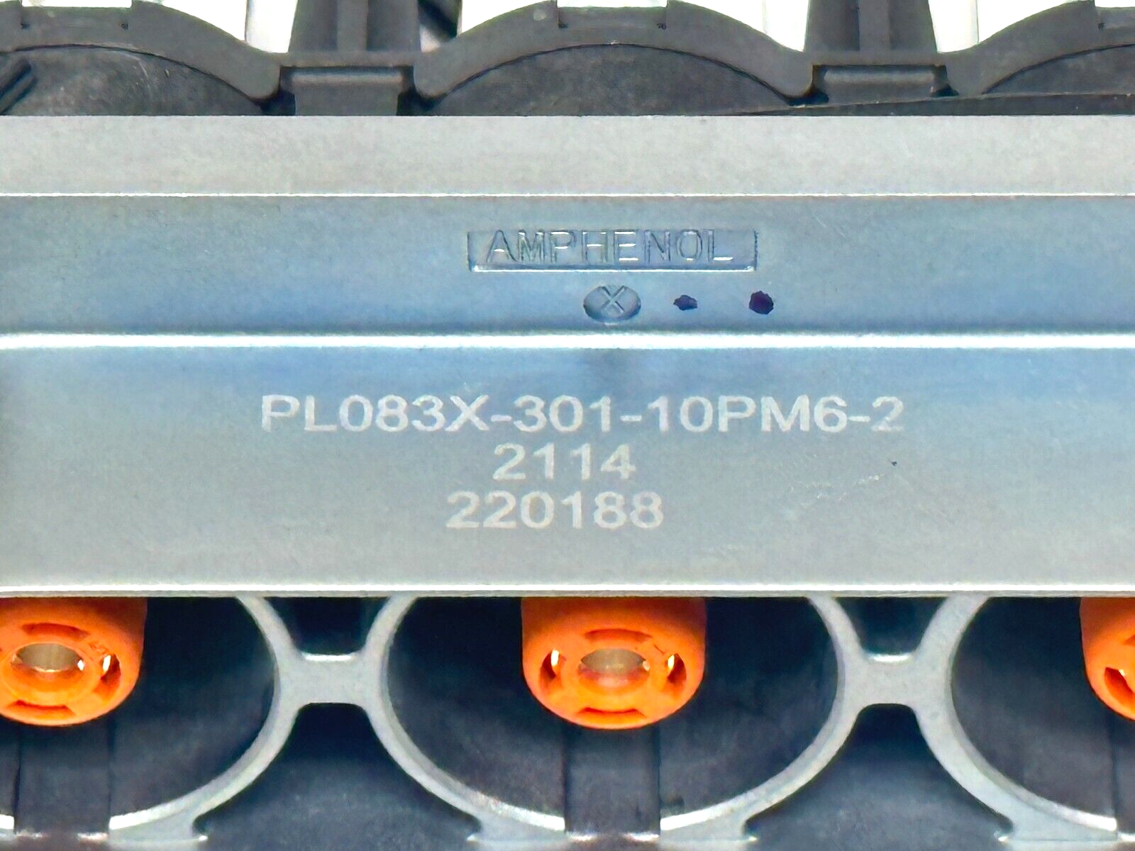 Amphenol PL083X-301-10PM6 PowerLok 300 Power Receptacle Male 3-Position 10mm - Maverick Industrial Sales