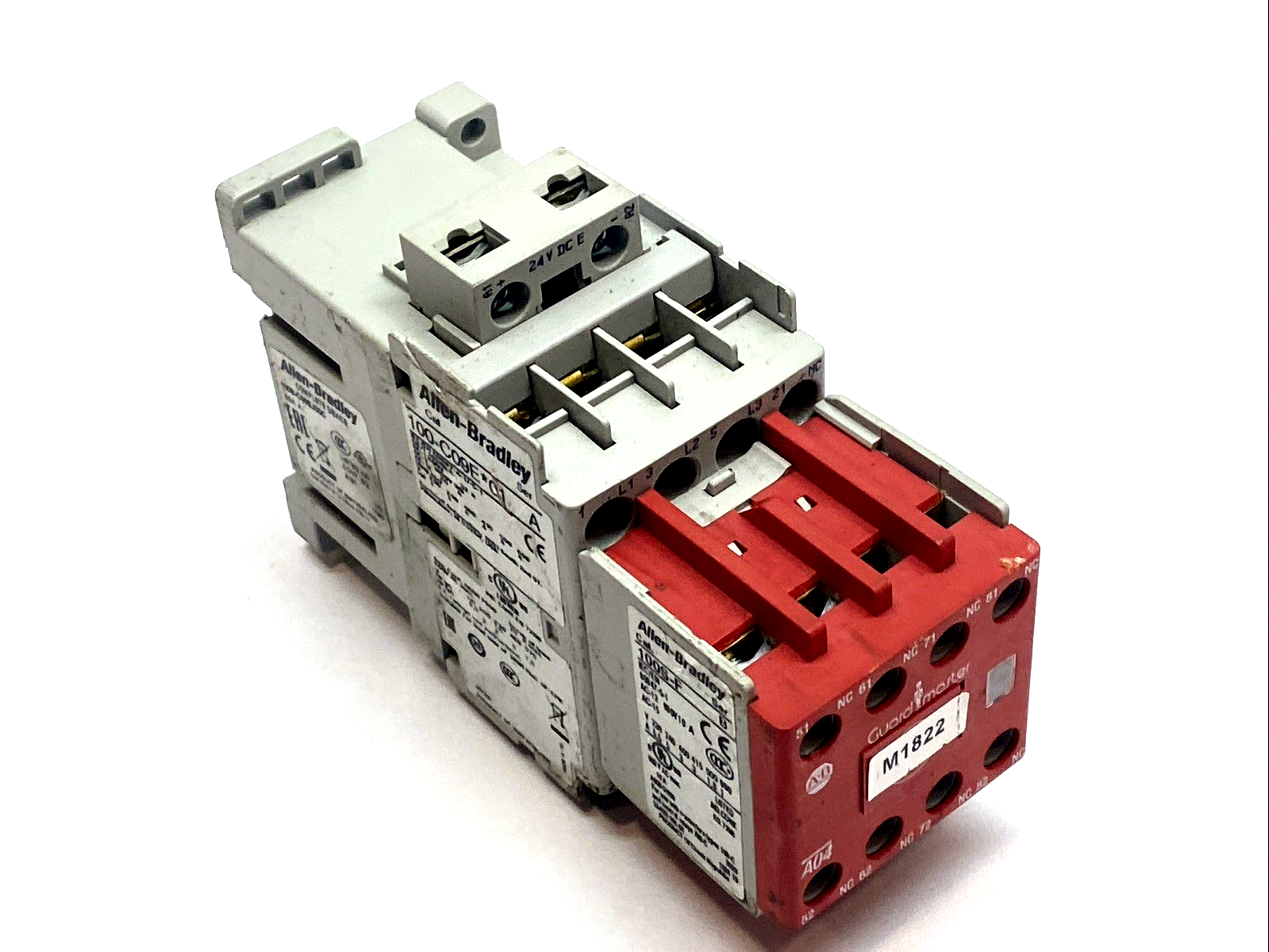 Allen Bradley 100S-C09EJ05C Safety Contactor 9A 3P 24VDC Coil 0NO 5NC Aux SER. A - Maverick Industrial Sales