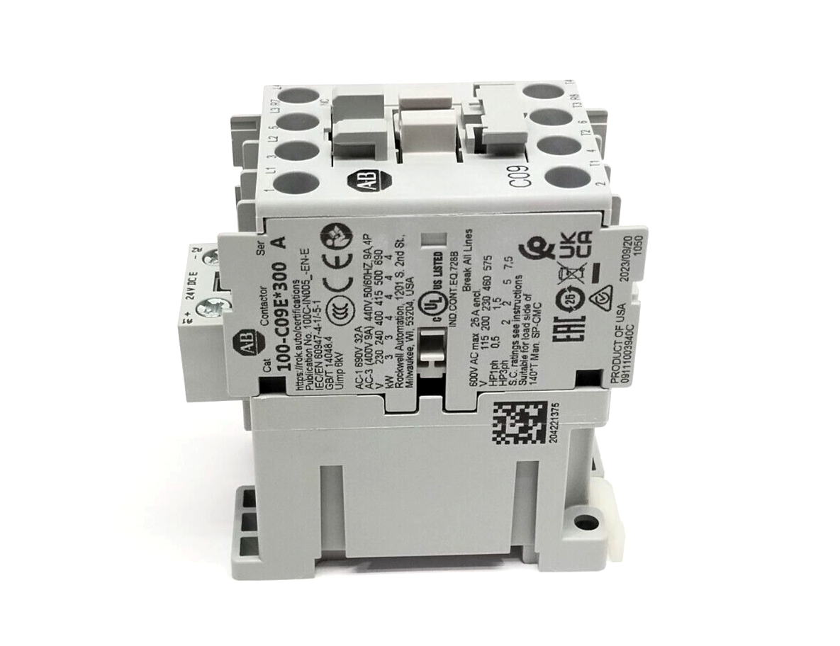100-C09EJ300 | Allen Bradley Ser. A Contactor, 9A 3P 24VDC - New - Maverick Industrial Sales