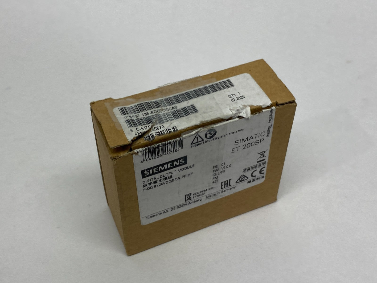 Siemens 6ES7136-6DC00-0CA0 SIMATIC ET200SP Dig. Output Module F-DQ 4X24 V DC/2A - Maverick Industrial Sales