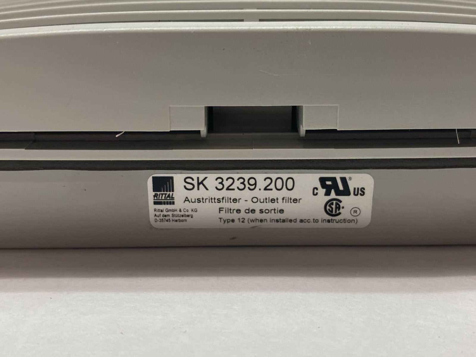 Rittal SK 3239.200 Enclosure Outlet Filter Beige 8" x 8" - Maverick Industrial Sales