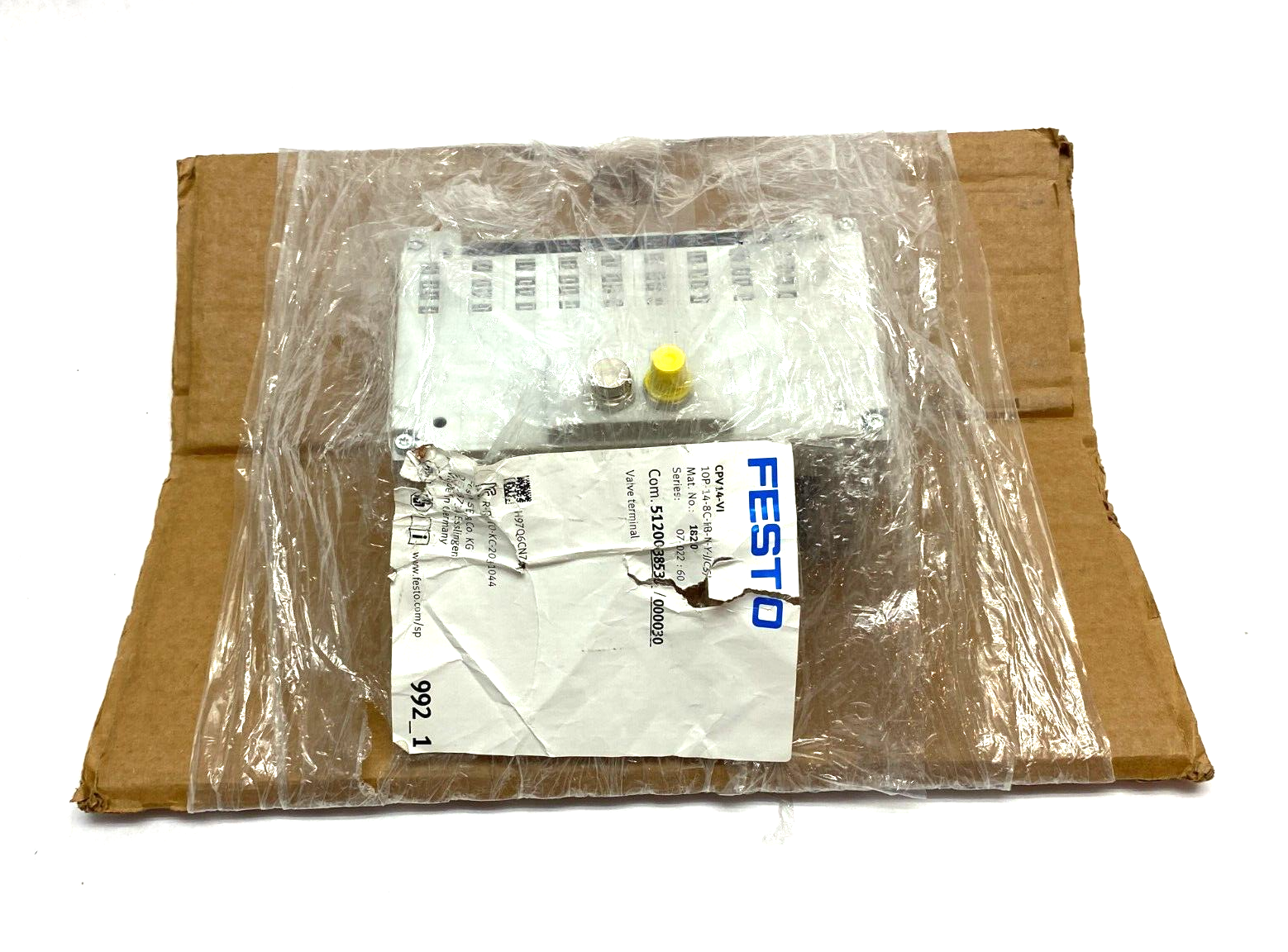 Festo CPV14-VI, 10P-14-8C-FB-N-Y-JJC5J Valve Terminal Manifold 18210 - Maverick Industrial Sales