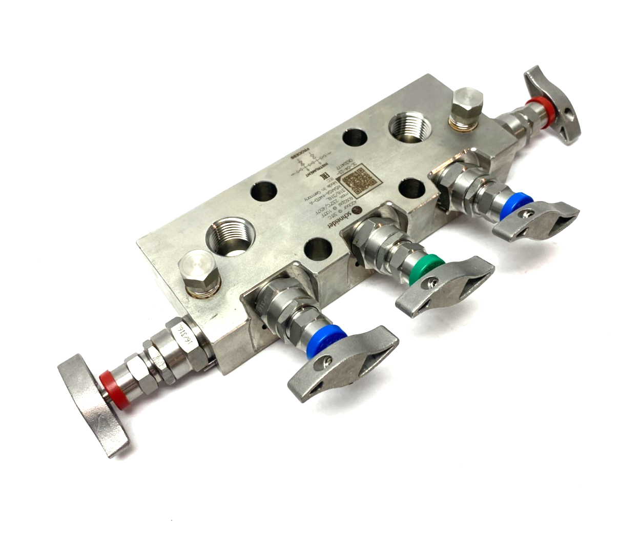 W5AASA-N4TD-A | Schneider Stainless Steel 5-Valve Manifold 6092psi/420bar - New – Open box - Maverick Industrial Sales