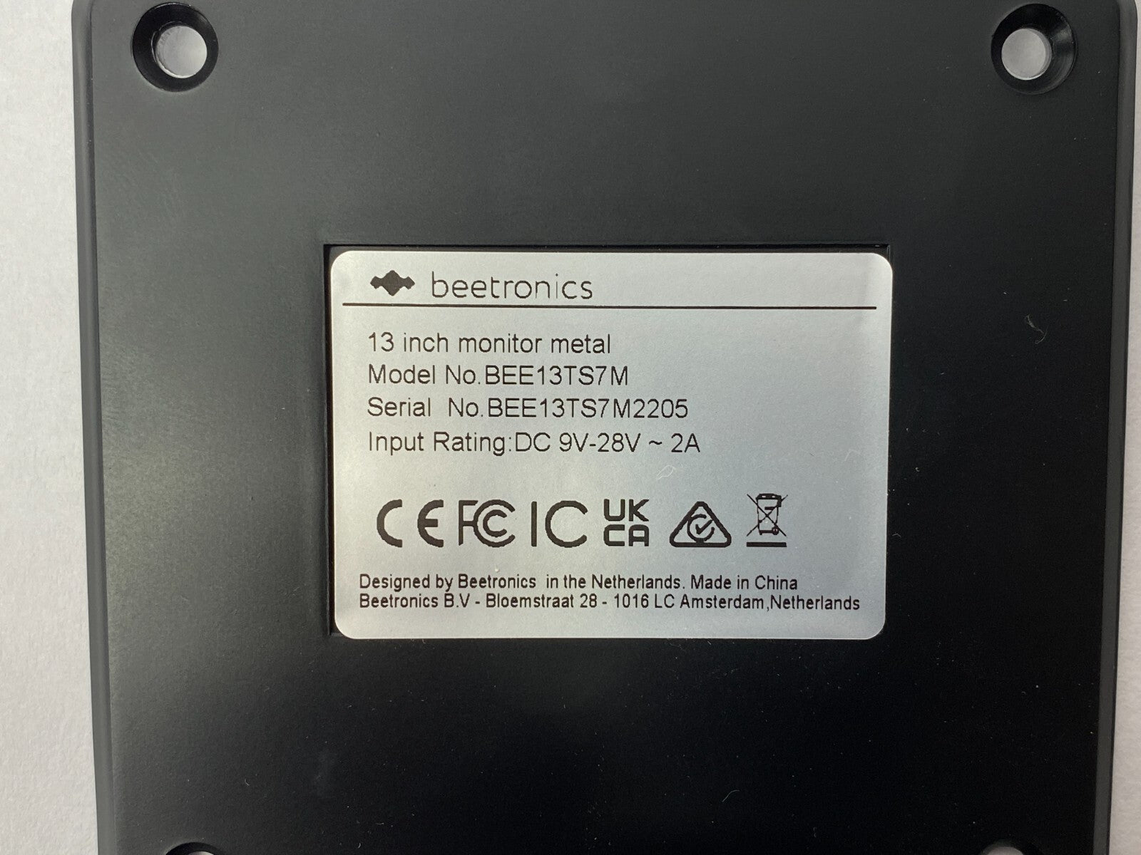 Beetronics BEE13TS7M Monitor Wall Mount Metal for 13" Touchscreen - Maverick Industrial Sales