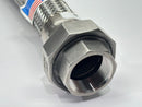 Hose Master CA321F Flexible Metal Hose SS 2" Dia 24" Length 150 11/2 1-3/4" NPT - Maverick Industrial Sales