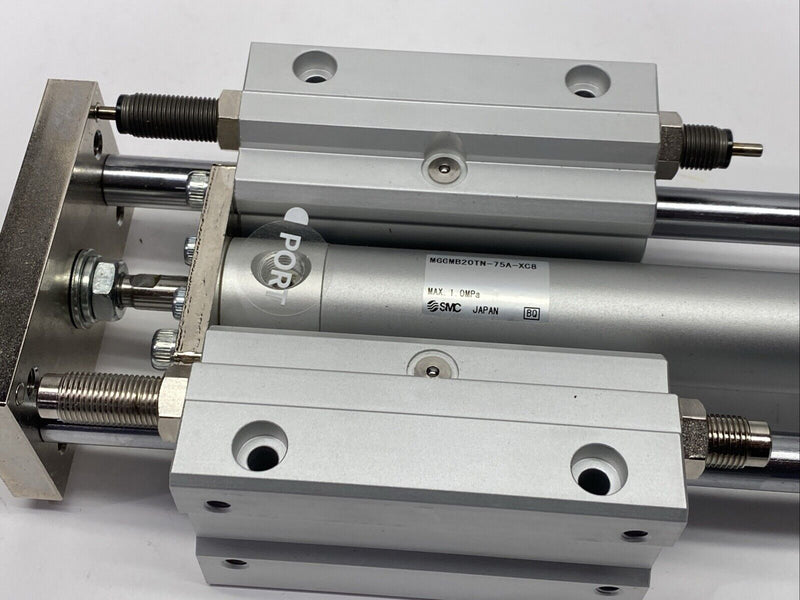 SMC MGGMB20TN-75A-XC8 Pneumatic Guided Cylinder 20mm Bore 75mm Stroke - Maverick Industrial Sales