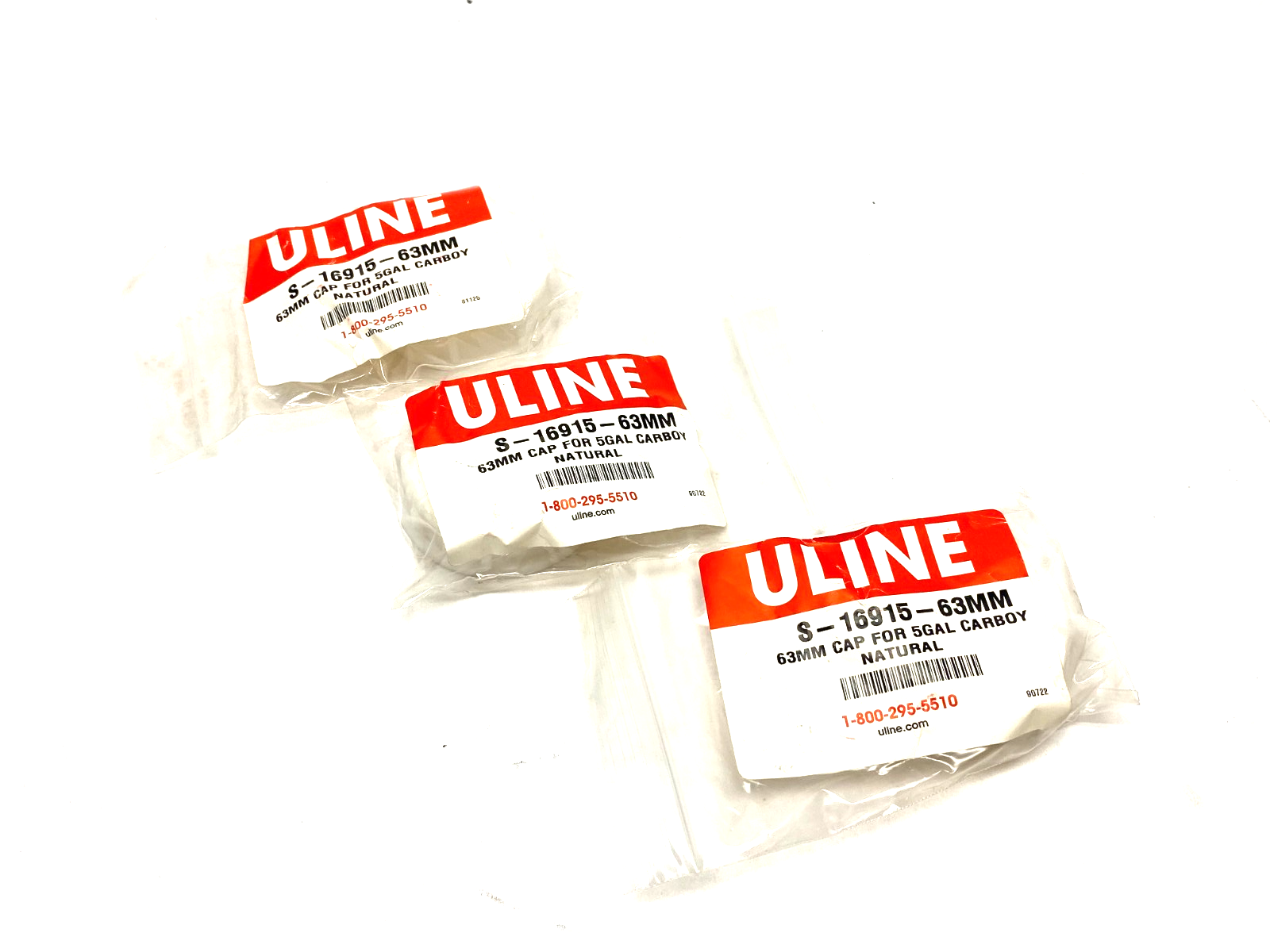 S-16915-63MM | Uline Cap for 5gal Carboy 63mm LOT OF 3 - New - Maverick Industrial Sales