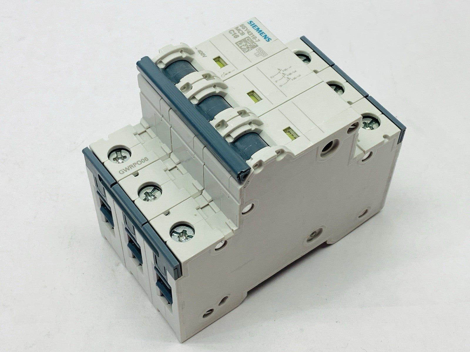 Siemens 5SY4316-7 Miniature Circuit Breaker 3-Pole 16A 16kA 400A - Maverick Industrial Sales