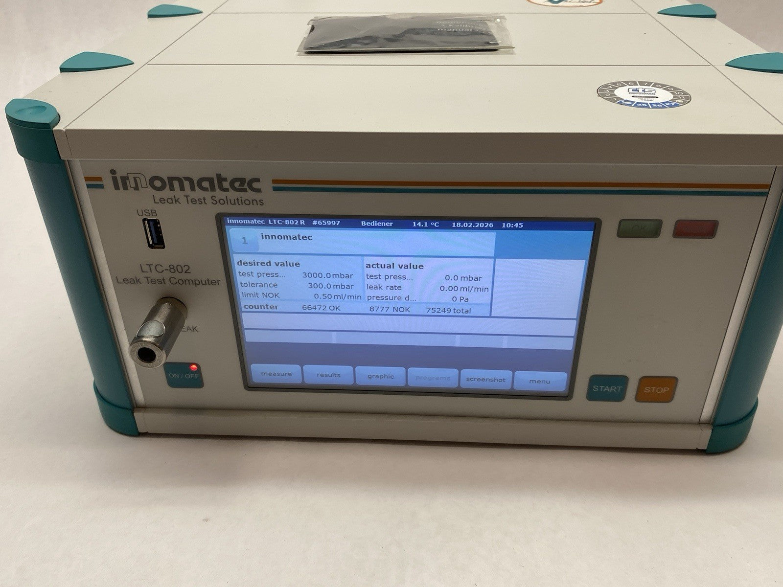 Innomatec LTC-802 Single Channel Leak Test Computer, Configurable - Maverick Industrial Sales