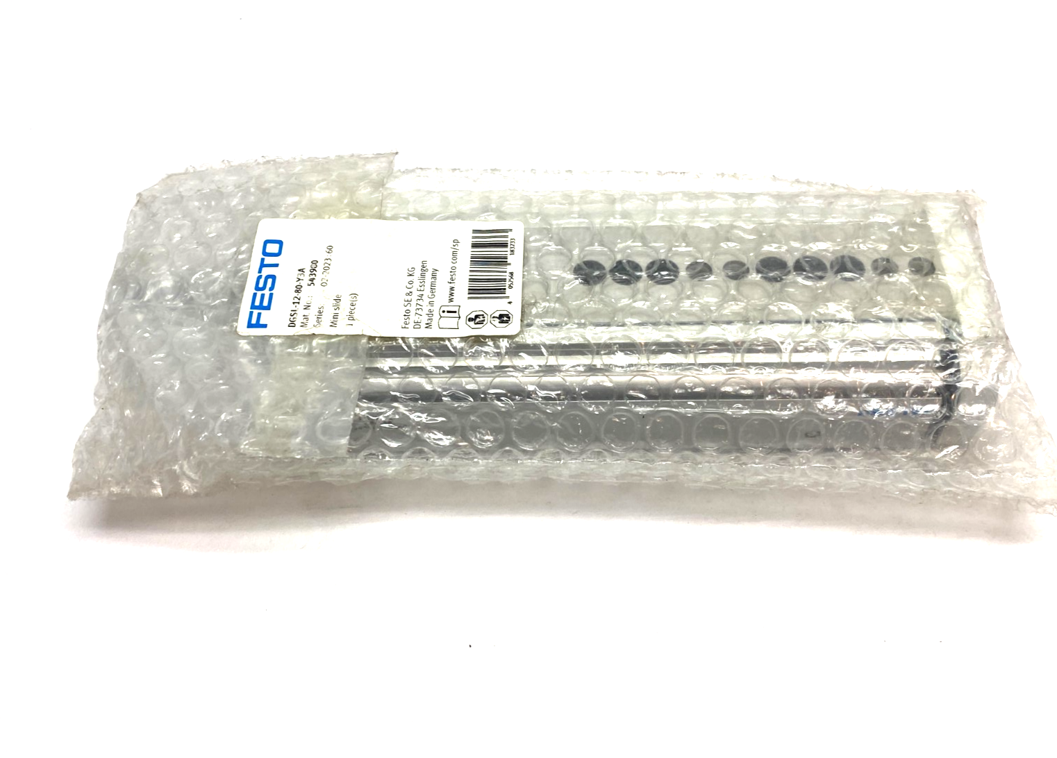 Festo DGSL-12-80-Y3A Mini Slide 12mm Bore 80mm Stroke 543980 - Maverick Industrial Sales