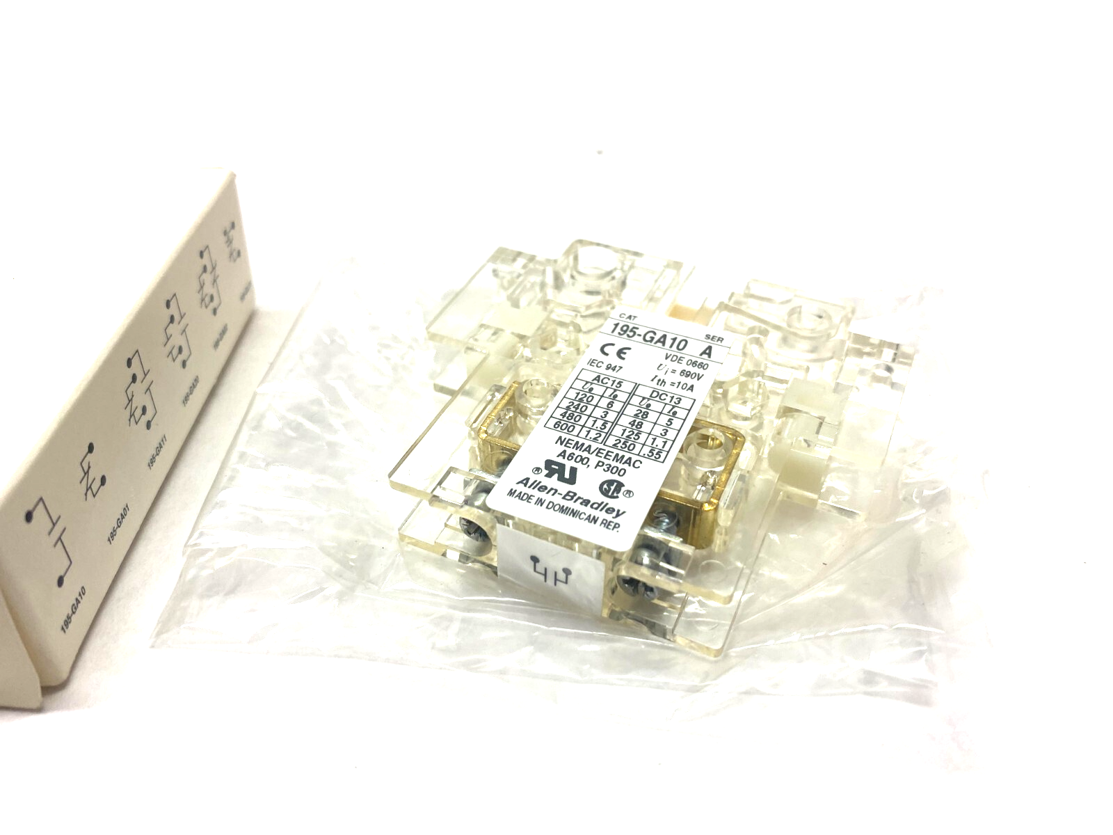 Allen Bradley 195-GA10 Ser. A Auxiliary Contact Switch - Maverick Industrial Sales