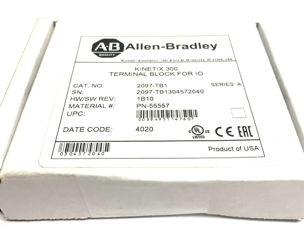 Allen Bradley 2097-TB1 Ser. A Kinetix 300 Terminal Block For IO - New - Maverick Industrial Sales