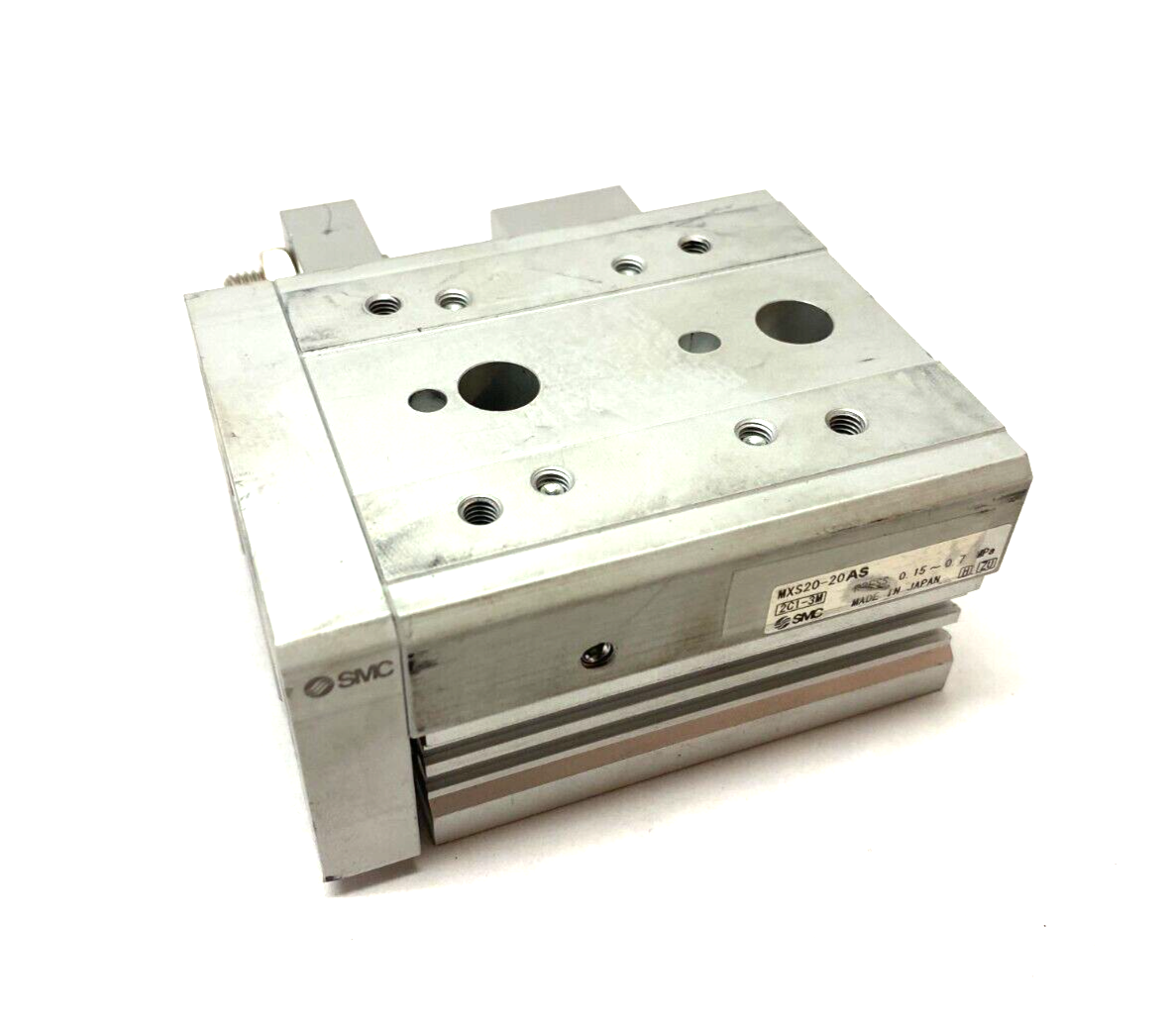 SMC MXS20-20AS Precision Slide Table, 20mm Bore, 20mm Stroke - Maverick Industrial Sales