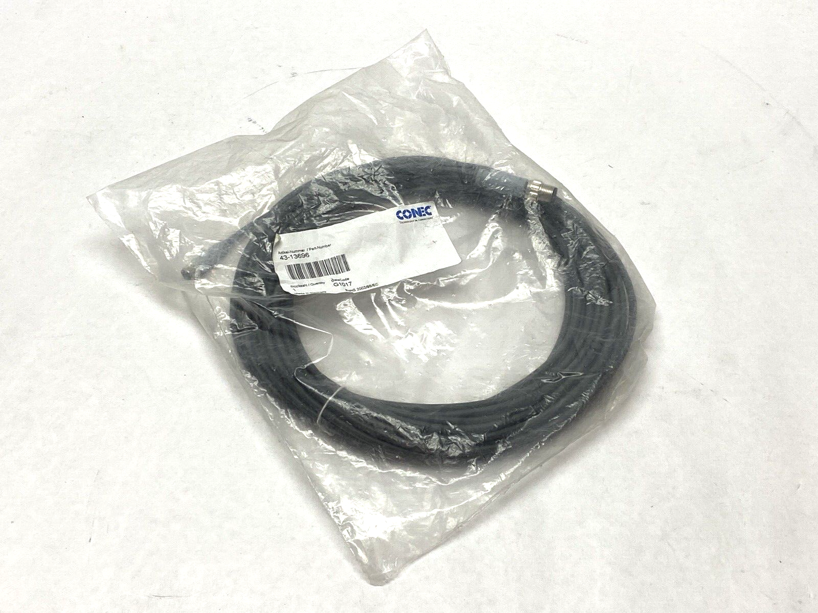 Conec 43-13696 Double-Ended Electronics Cable Connector - Maverick Industrial Sales