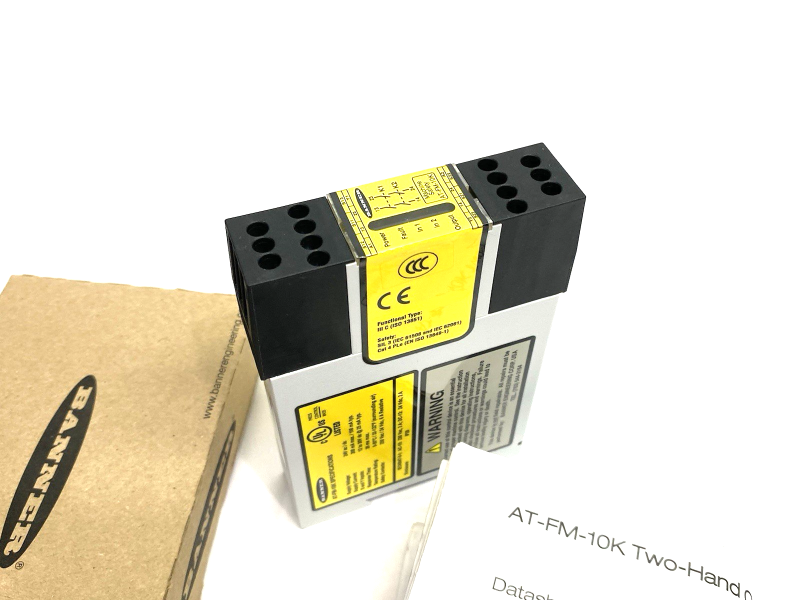AT-FM-10K | Banner DUO-TOUCH Two-Hand Control Module 60698 - New – Open box - Maverick Industrial Sales