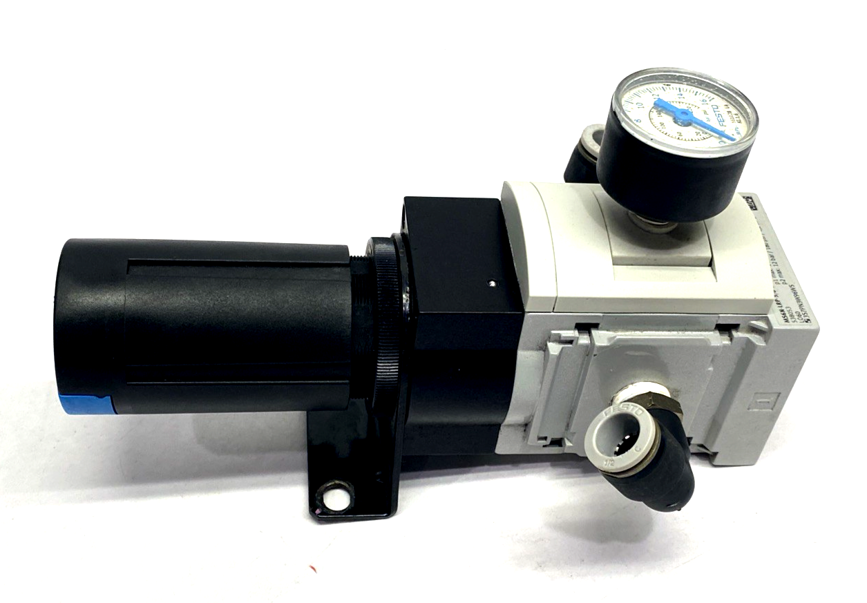 MS6N-LRP-3/8-D7-A8M-AS | Festo Pressure Regulator 3/8" NPT 1/2" Tube OD 538053 - Used - Maverick Industrial Sales