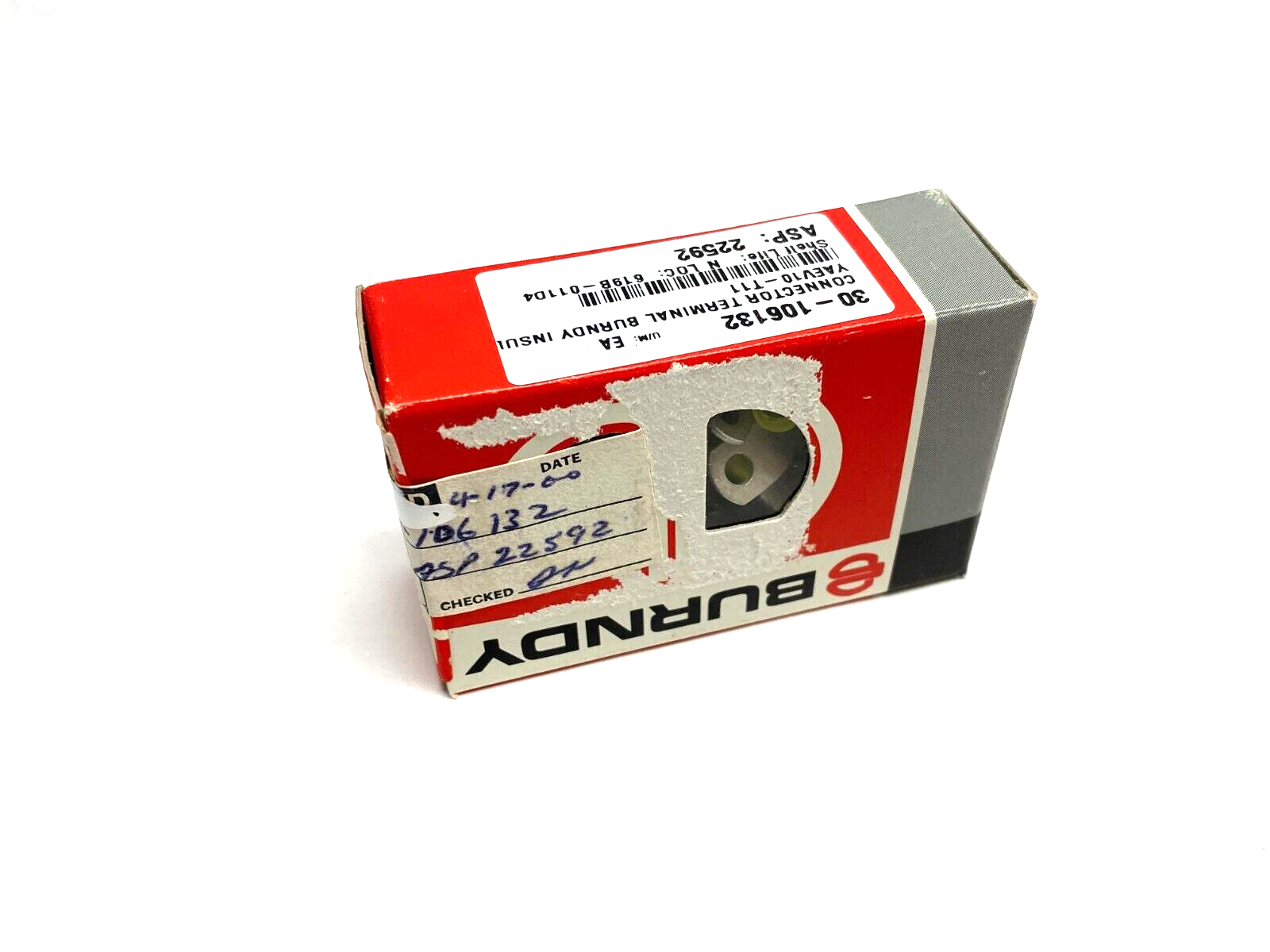 Burndy YAEV10T11BOX Insulug Hylug Heavy Duty Nylon Ring Terminal 10-12 BOX OF 50 - Maverick Industrial Sales