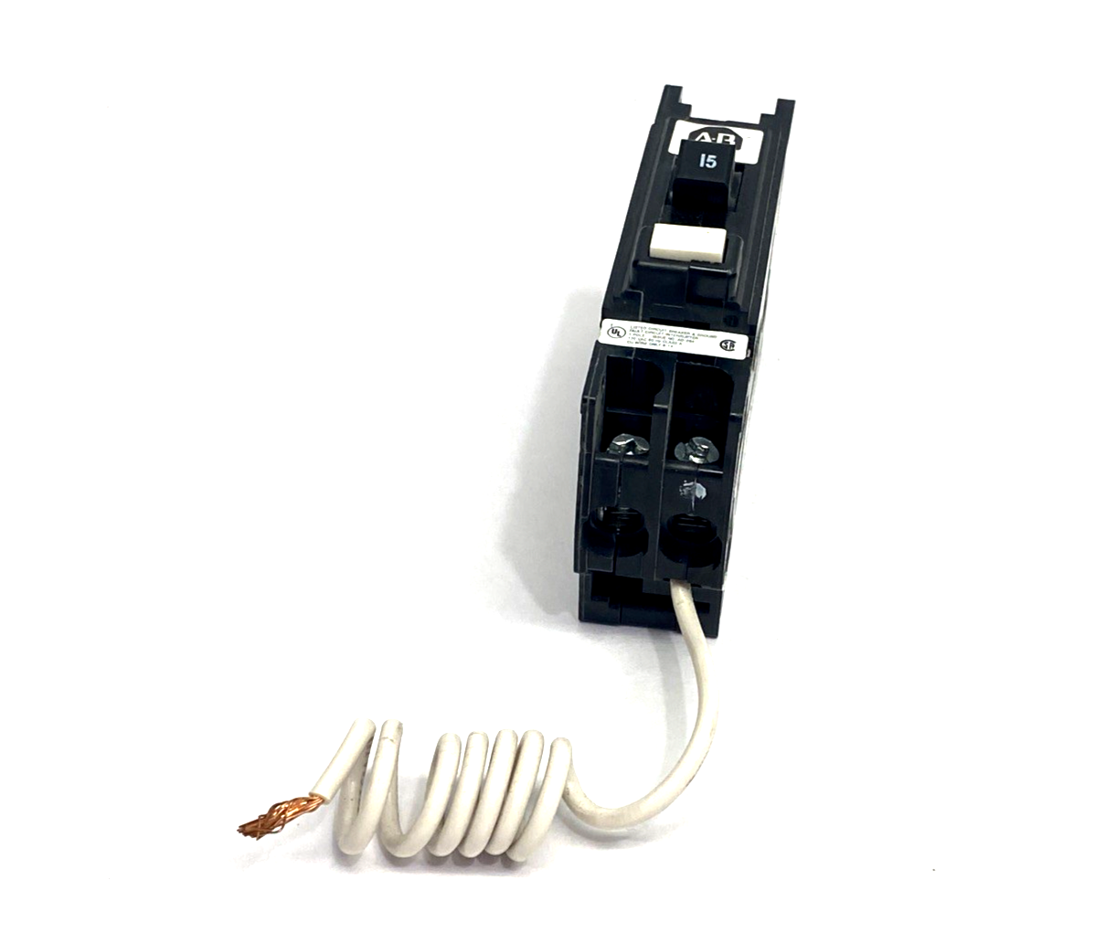 Allen Bradley 1492-MCGAT115 Ser. A Ground Fault Circuit Breaker 120VAC 15A 1P - Maverick Industrial Sales
