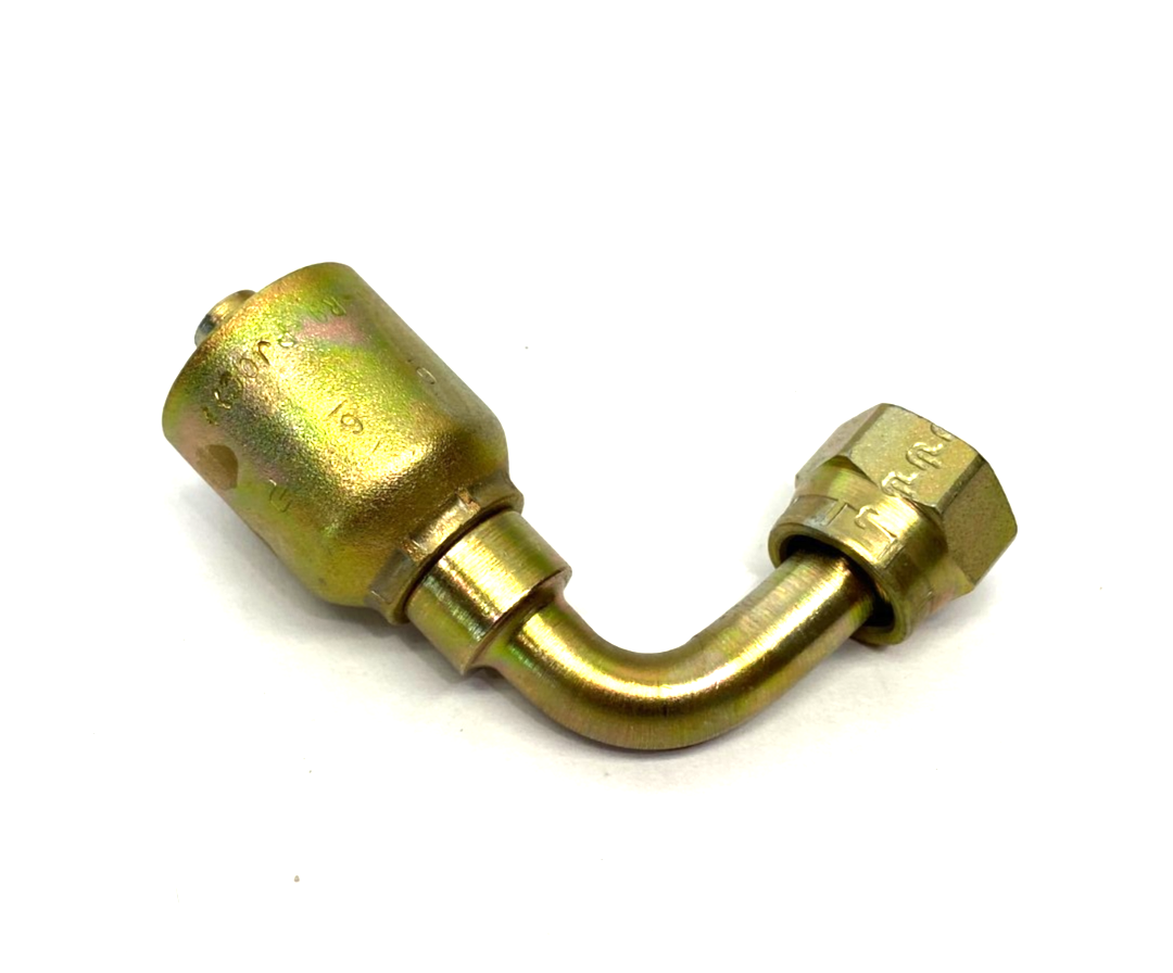 Parker 1L943-6-6 Crimp Style Hydraulic Hose JIC 37° Swivel Fitting 3/8" Hose - Maverick Industrial Sales