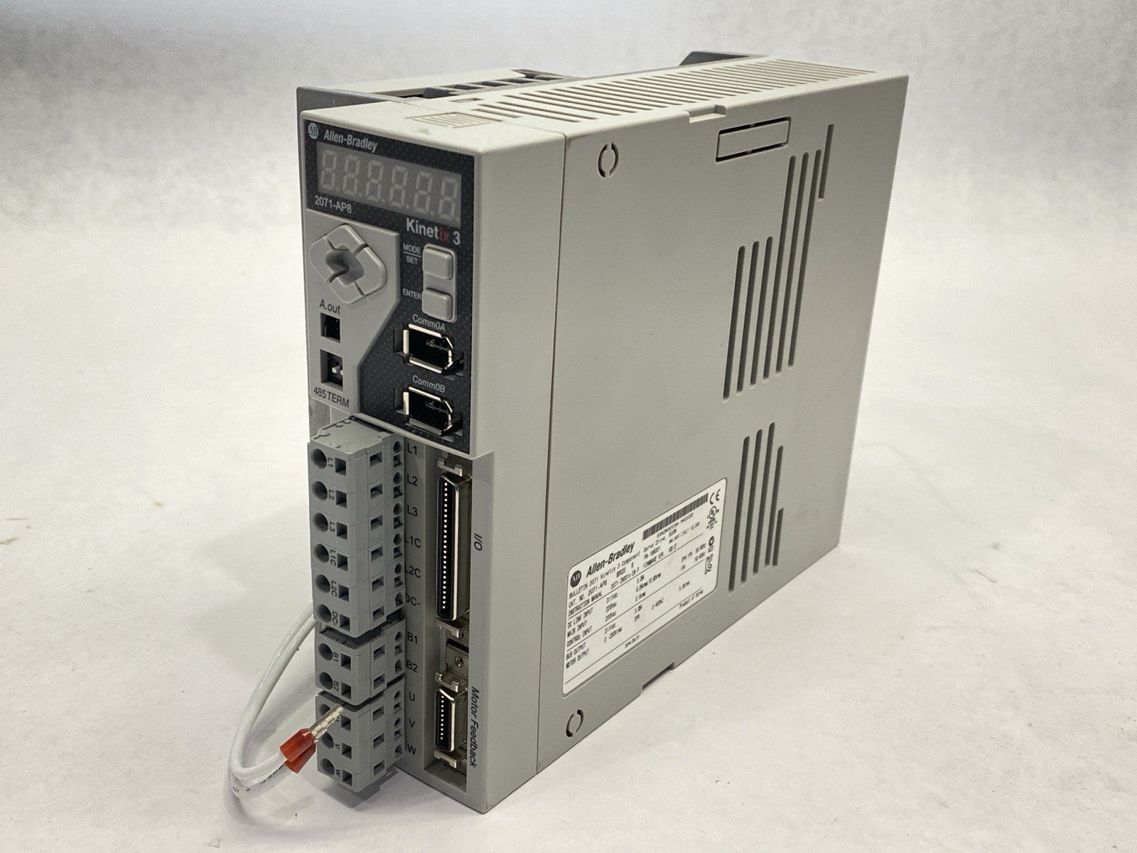Allen Bradley 2071-AP8 Ser. B Kinetix 3 800W Servo Drive 3PH 5A 220VAC - Maverick Industrial Sales