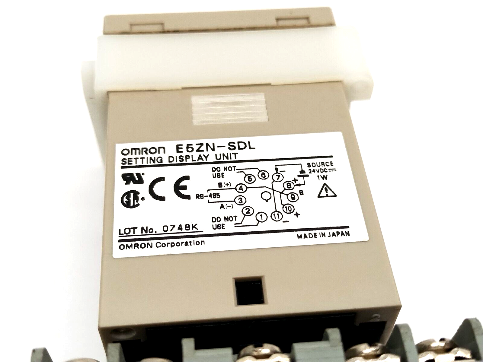 Omron E5ZN-SDL Setting Display Unit For Temperature Controller w/ 6X156E Socket - Maverick Industrial Sales