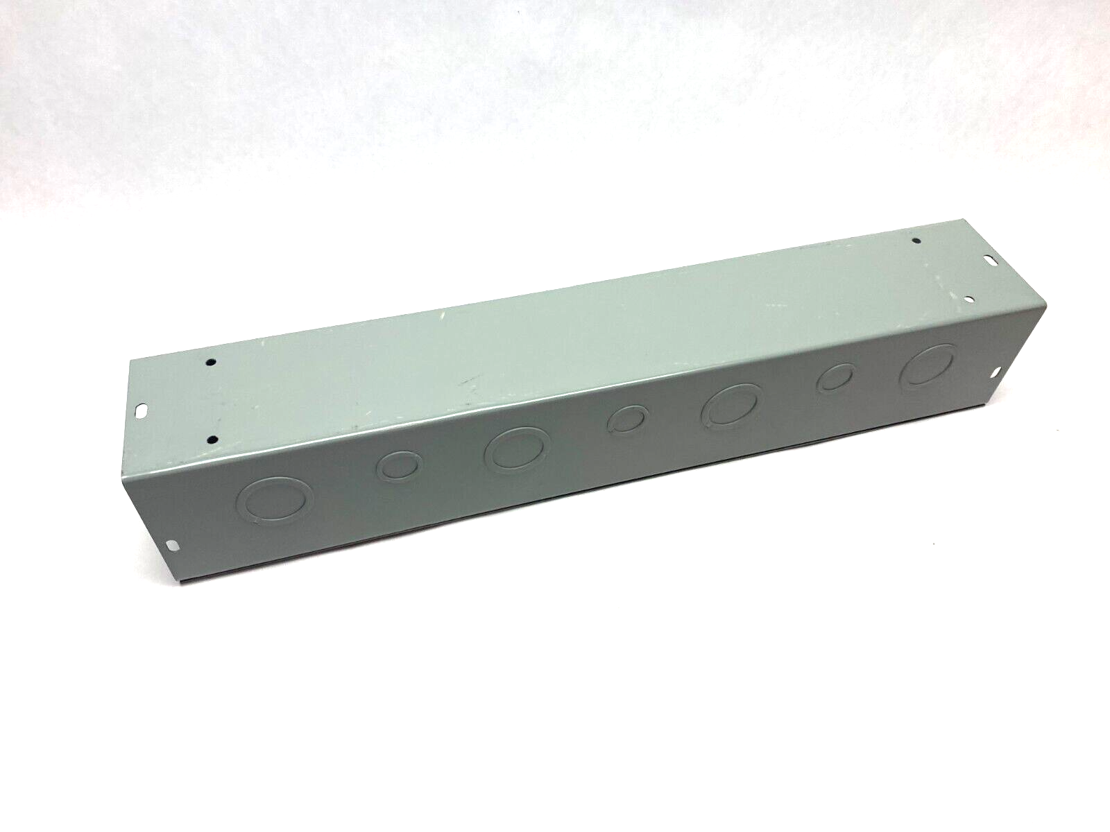 Cooper B-Line 4424G Straight Lay-In Wireway Section 4" x 4" x 24" Gray Steel - Maverick Industrial Sales