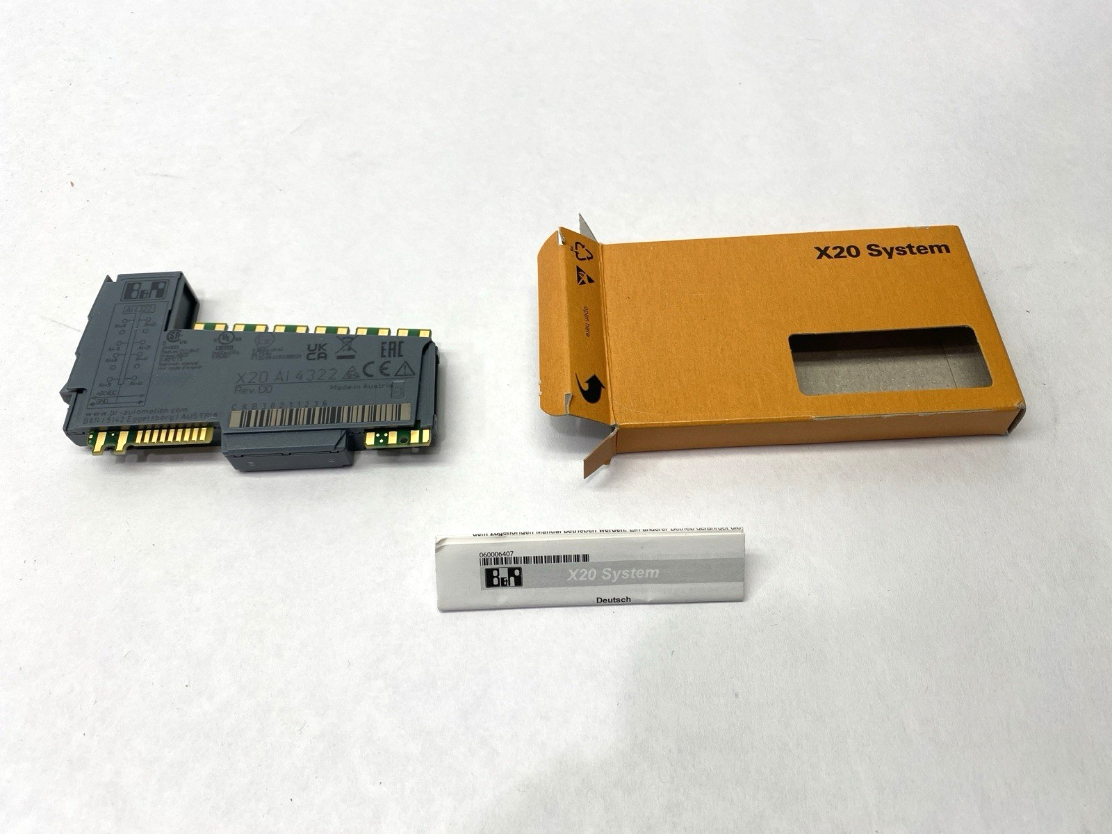 B&R Automation X20AI4322 Rev. D0 Analog Input Module 4-Inputs 12-bit Converter - Maverick Industrial Sales