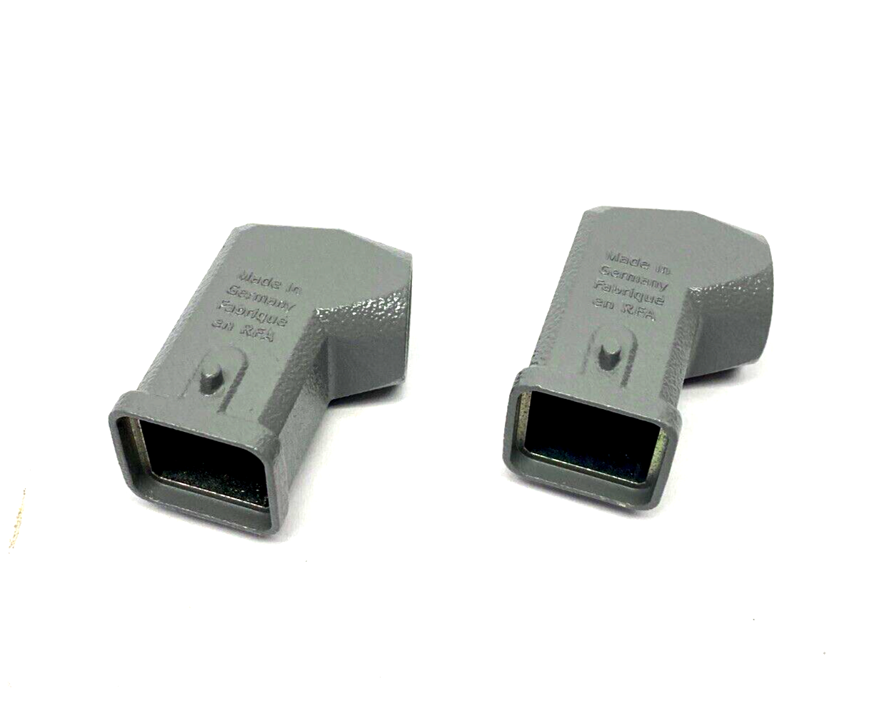 19200031640,Han 3A-GW-M20 | Harting 19200031640 Han 3A-GW-M20 Connector Hood Angled Entry 2 Peg LOT OF 2 - New - Maverick Industrial Sales