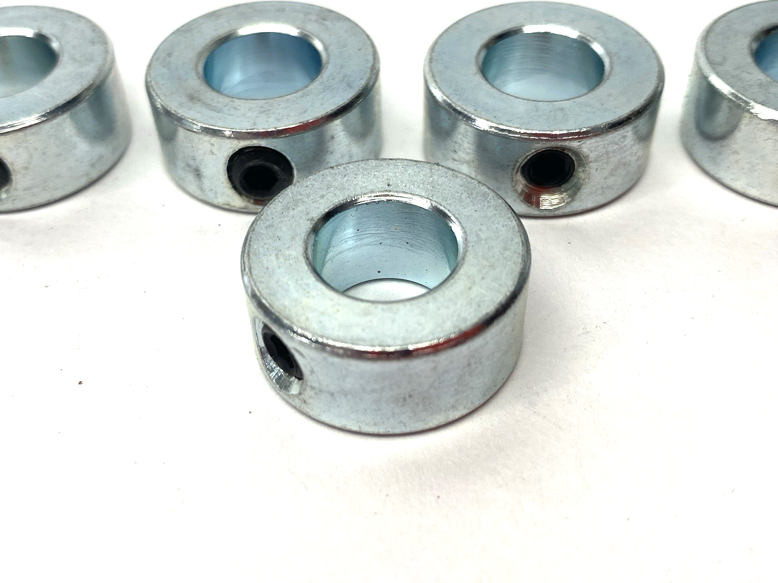 One-Piece 1/2" Shaft Collar Clamp, Set Screw Type, Steel, LOT OF 5 - Maverick Industrial Sales
