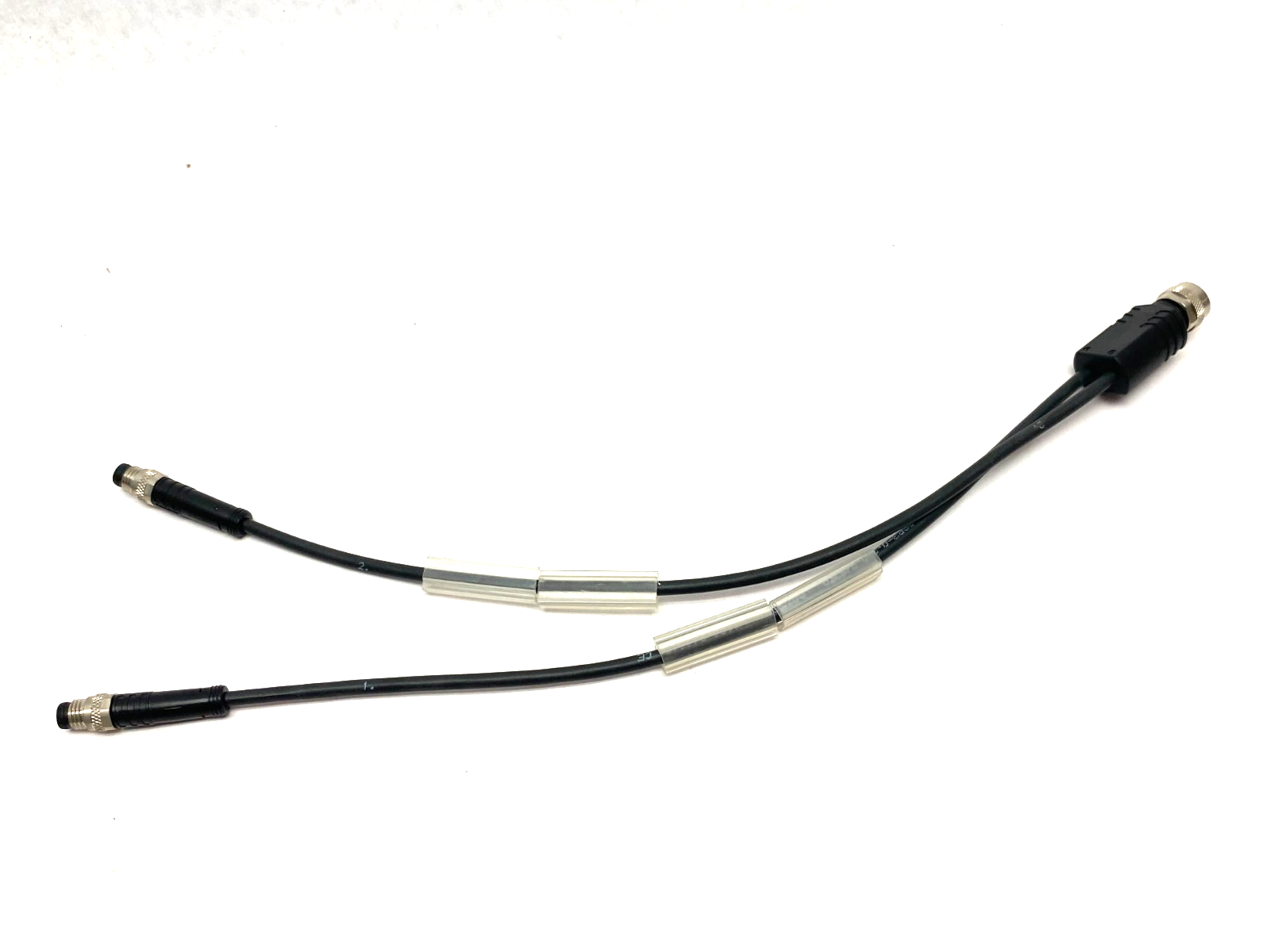 Escha YK-FK4M12-2AL-SSP3-0,3/0,3/S370 Splitter Y-Cable M12 to Dual M8 8075852 - Maverick Industrial Sales
