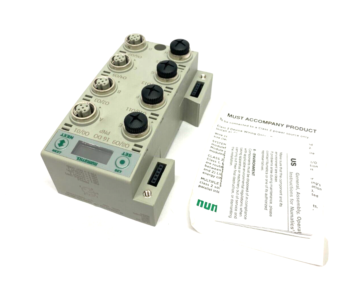 Numatics 240-207 Digital I/O Module 16x PNP Output 5-Pin M12 Ports - Maverick Industrial Sales