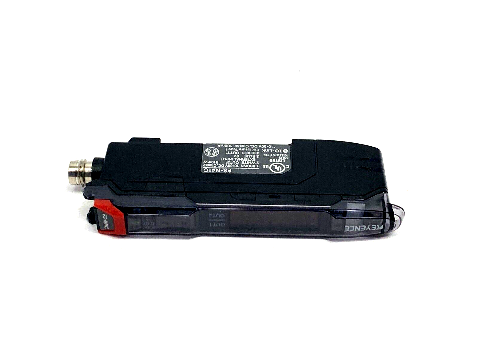 Keyence FS-N41C Fiber Optic Sensor Main Unit, M8 Connector Type - Maverick Industrial Sales